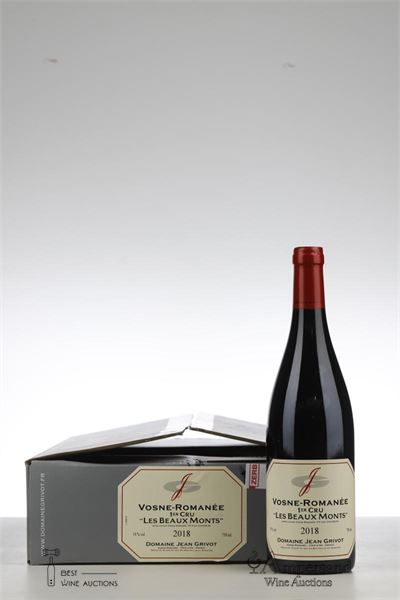 VOSNE ROMANEE LES BEAUX MONTS 2018 - Jean Grivot - 6 Bottles - Oc 6