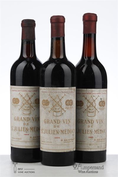 MOULIN DE LA BRIDANE 1955 - R Saintout - 3 Bottles