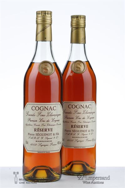 COGNAC GRAND FINE CHAMPAGNE RESERVE NV - Pierre Seguinot - 40% - 2 x 0,70Ltr