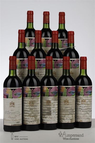 MOUTON ROTHSCHILD 1975 - Mc - 12 Bottles - Owc 12