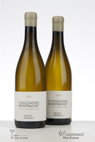CHASSAGNE MONTRACHET BLANC CHAMPS GAIN 2021 - Benoit Moreau - 2 Bottles
