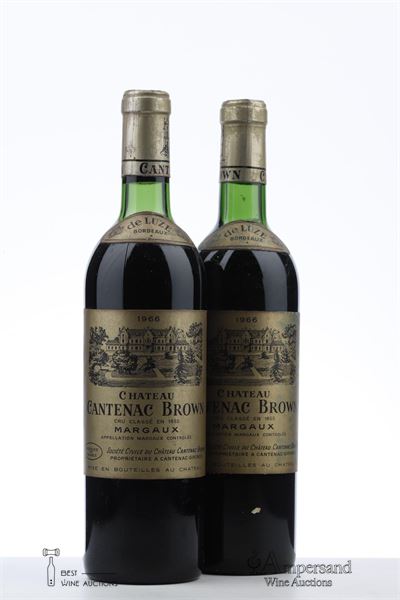 CANTENAC BROWN 1966 - Mc - 2 Bottles