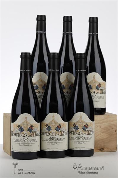 HOSPICES DE NUITS NUITS ST GEORGES LES ST JULIEN LES PLATEAUX CUVEE CLAUDE POYEN 2019 - SAS Rouget - 6 Bottles