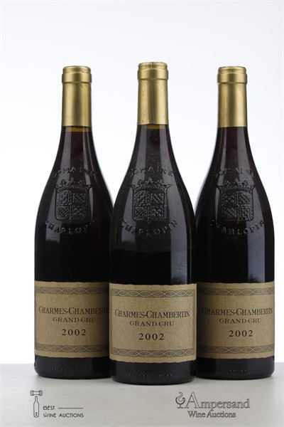 CHARMES CHAMBERTIN 2002 - Philippe Charlopin Parizot - 3 Bottles