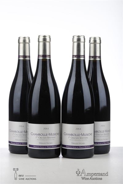 CHAMBOLLE MUSIGNY LES SENTIERS VIEILLES VIGNES 2014 - Anne et Herve Sigaut - 4 Bottles