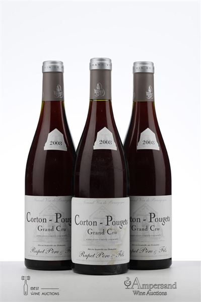 CORTON POUGETS 2008 - Rapet - 3 Bottles