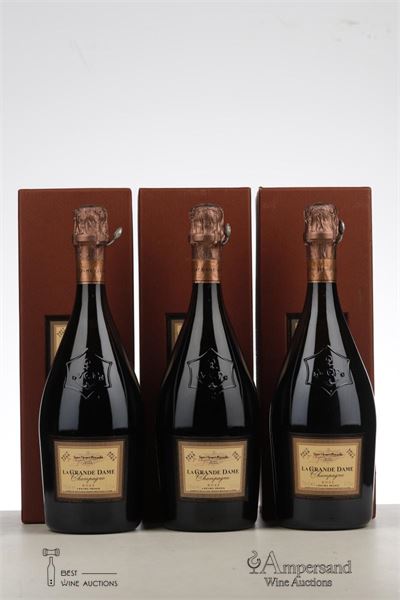 VEUVE CLICQUOT LA GRANDE DAME ROSE 1988 - Veuve Cliquot  - 6 Bottles - Oc 1