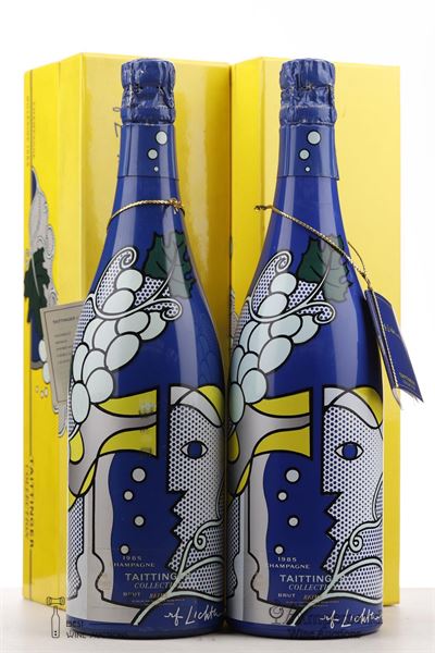 TAITTINGER COLLECTION LICHTENSTEIN 1985 - Taittinger - 2 Bottles - Oc 1