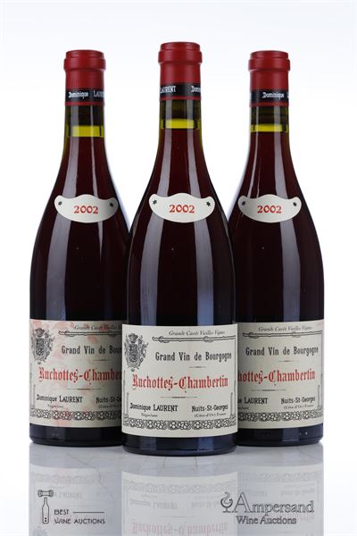 RUCHOTTES CHAMBERTIN 2002 - Dominique Laurent - 3 Bottles