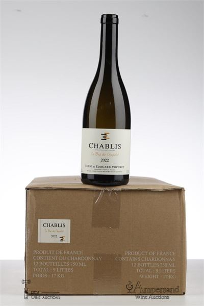 CHABLIS LE BAS DE CHAPELOT 2022 - Eleni et Edouard Vocoret - 12 Bottles - Oc 12