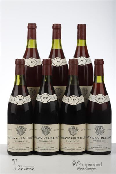 SAVIGNY LES BEAUNE LES VERGELESSES 1985 - Lucien Jacob - 7 Bottles