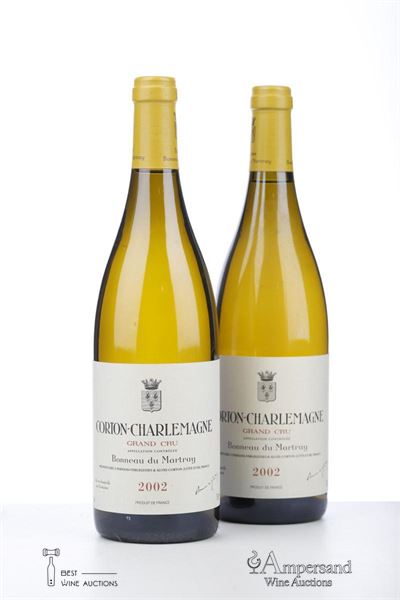 CORTON CHARLEMAGNE 2002 - Bonneau du Martray - 2 Bottles