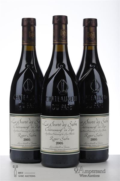 CHATEAUNEUF DU PAPE LE SECRET DES SABON 2005 - Roger Sabon - 3 Bottles
