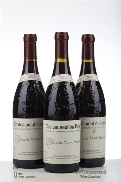 CHATEAUNEUF DU PAPE CUVEE MARIE BEURRIER 2005 - Henri Bonneau - 3 Bottles