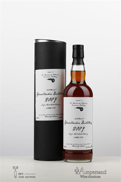 GLENALLACHIE SINGLE MALT 2007 - Signatory - 62,8 ABV - La Maison du Whisky Chapter - Distilled 2007 - Botled 2019 - Cask no: 900170 - Outturn: 315 bottles - 1 Bottle - Tube
