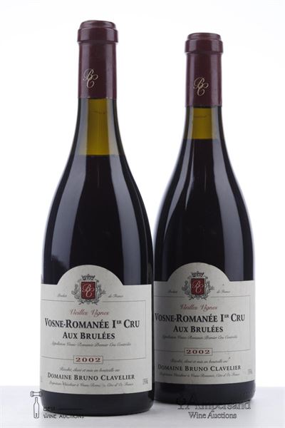 VOSNE ROMANEE AUX BRULEES VIEILLES VIGNES 2002 - Bruno Clavelier - 2 Bottles