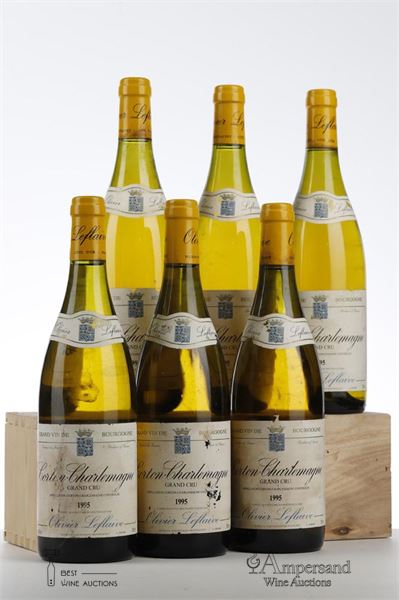 CORTON CHARLEMAGNE 1995 - Olivier Leflaive - 6 Bottles