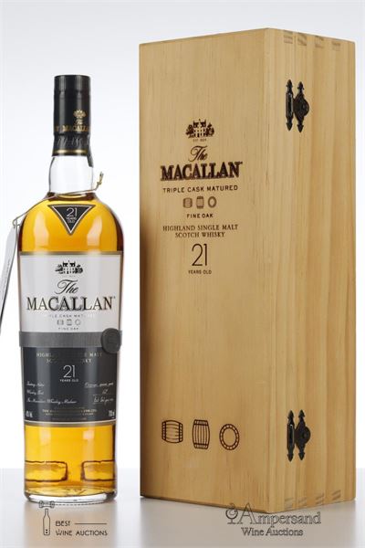 MACALLAN 21 Y FINE OAK NV - Macallan - Triple Cask Matured - 43% - 1 Bottle - Owc 1