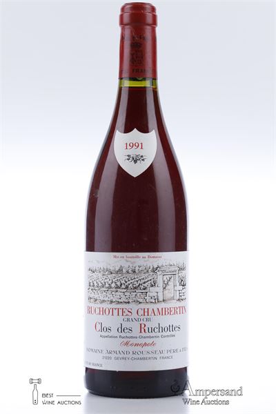 RUCHOTTES CHAMBERTIN CLOS DES RUCHOTTES 1991 - Armand Rousseau - 1 Bottle