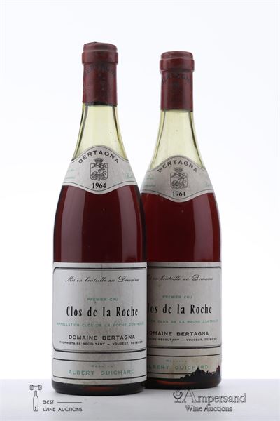 CLOS DE LA ROCHE 1964 - Bertagna - 2 Bottles