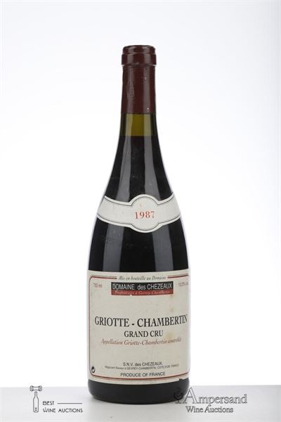 GRIOTTE CHAMBERTIN 1987 - SNV des Chezeaux  - 1 Bottle