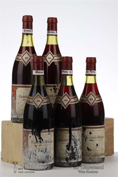 CHAMBOLLE MUSIGNY 1976 - Coron - 5 Bottles