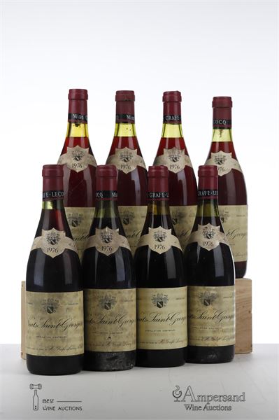 NUITS ST GEORGES 1976 - Grafe Lecocq - 8 Bottles
