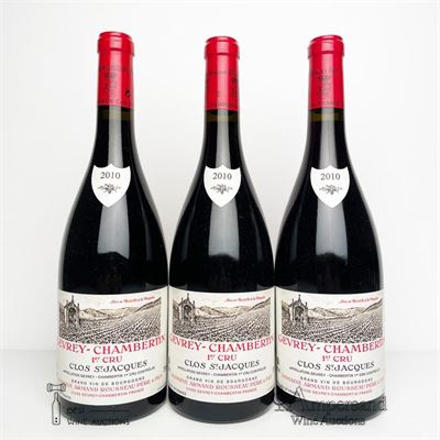 GEVREY CHAMBERTIN CLOS ST JACQUES 2010 - Armand Rousseau - 3 Bottles