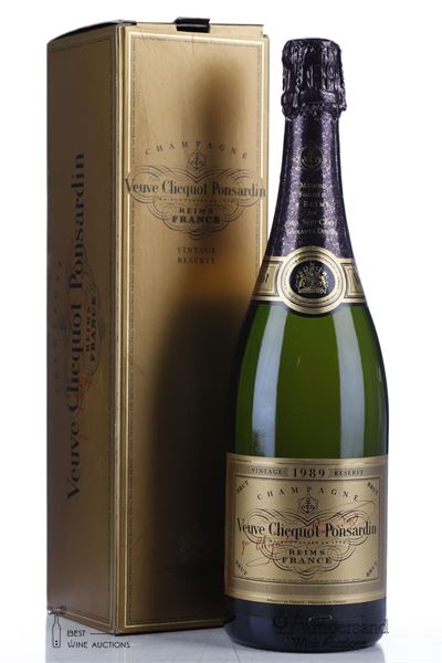 VEUVE CLICQUOT PONSARDIN VINTAGE RESERVE 1989 - Veuve Clicquot - 1 Bottle - Oc  1