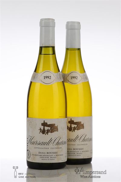 MEURSAULT CHARMES 1992 - Denis Boussey - 2 Bottles