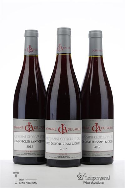 NUITS ST GEORGES CLOS DES FORETS ST GEORGES 2012 - Domaine de L'Arlot - 3 Bottles