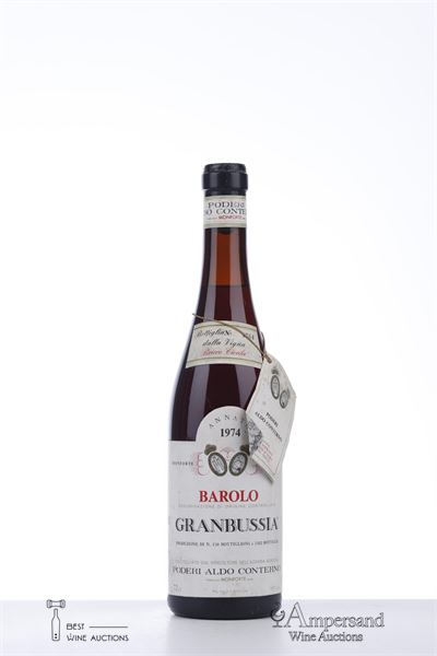 BAROLO RISERVA GRANBUSSIA BRICCO CICALA 1974 - Aldo Conterno  - 1 Bottle