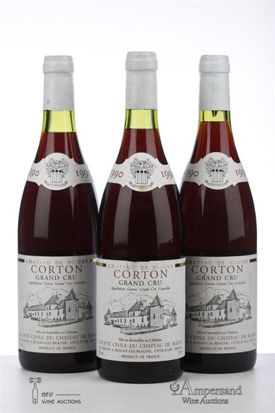 CORTON 1990 - Chateau de Bligny - 3 Bottles