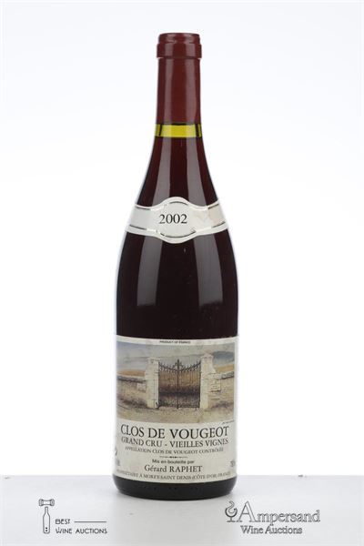 CLOS VOUGEOT VIEILLES VIGNES 2002 - Jean Raphet - 1 Bottle