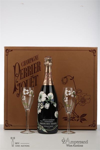 PERRIER JOUET BELLE EPOQUE 1979 - Perrier Jouet - 1 Bottle - Giftbox with 4 Glcs