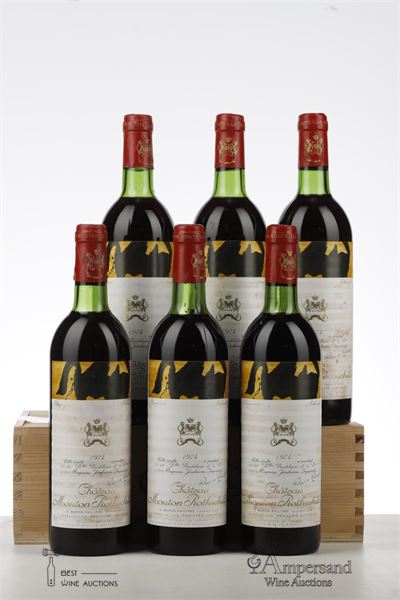 MOUTON ROTHSCHILD 1974 - Mc - 6 Bottles