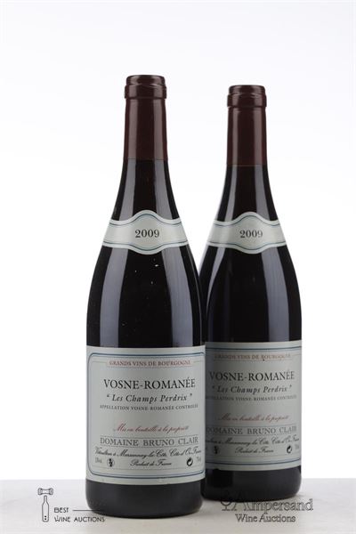 VOSNE ROMANEE LES CHAMPS PERDRIX 2009 - Bruno Clair - 2 Bottles