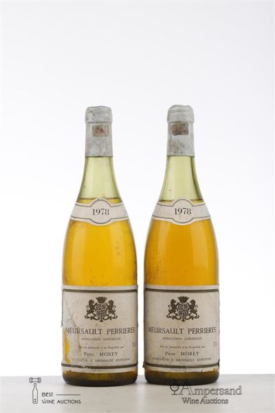 MEURSAULT PERRIERES 1978 - Pierre Morey - 2 Bottles