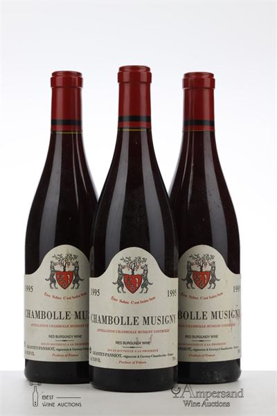 CHAMBOLLE MUSIGNY 1995 - Geantet Pansiot - 3 Bottles