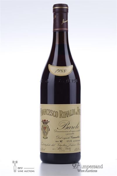 BAROLO CANNUBBIO 1988 - Francesco Rinaldi  - 1 Bottle