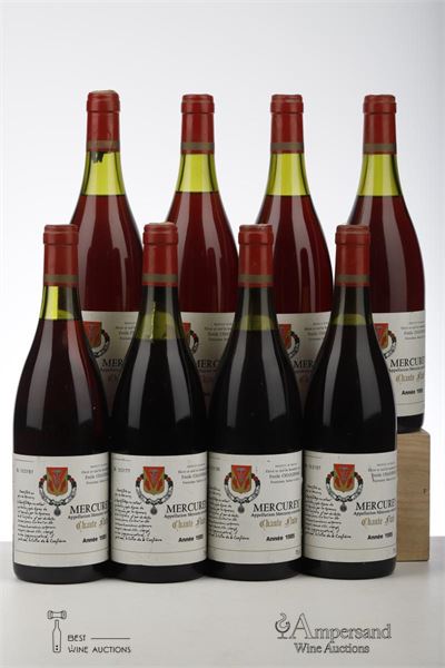 MERCUREY CHANTE FLUTE 1985 - Emile Chandesais - 8 Bottles