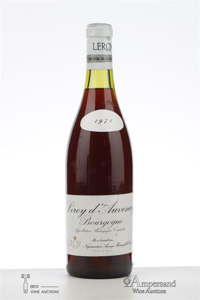 BOURGOGNE ROUGE LEROY D'AUVENAY 1971 - Leroy d'Auvenay - 1 Bottle