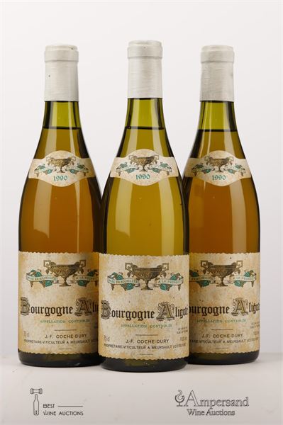 BOURGOGNE ALIGOTE 1990 - Coche Dury - 3 Bottles