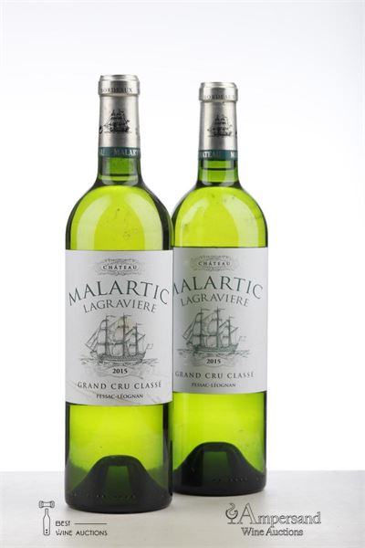 MALARTIC LAGRAVIERE BLANC 2015 - Mc - 2 Bottles
