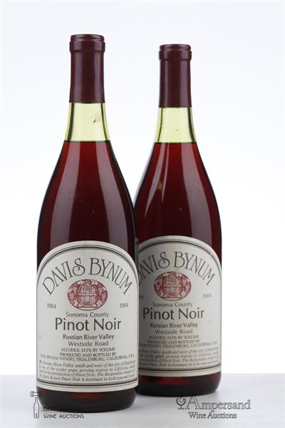 PINOT NOIR 1984 - Davis Bynum - 2 Bottles
