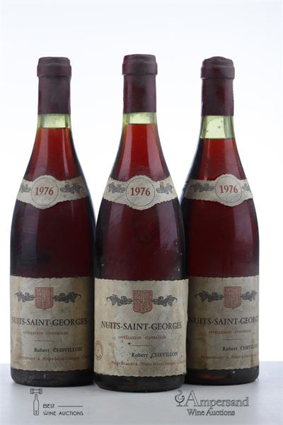 NUITS ST GEORGES 1976 - Robert Chevillon - 3 Bottles