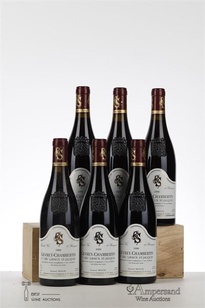 GEVREY CHAMBERTIN LAVAUX ST JACQUES 1999 - Gerard Seguin - 6 Bottles