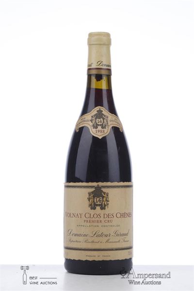 VOLNAY CLOS DES CHENES 1988 - Latour Giraud - 1 Bottle