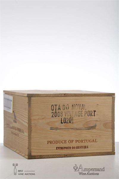 QUINTA DO NOVAL VINTAGE PORT 2008 - Quinta do Noval - 6 Bottles - Owc 6