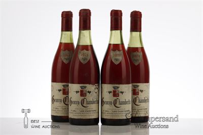 GEVREY CHAMBERTIN LES CAZETIERS 1971 - Armand Rousseau - 4 Bottles
